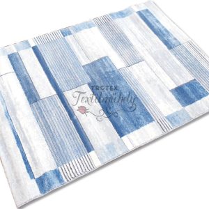 Vintage  kokcás kék szőnyeg