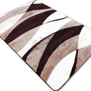 Hullám mintás Barna/Bézs színű szőnyeg