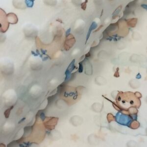 Mintás minky macika