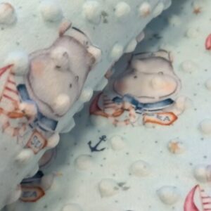 Mintás minky viziló