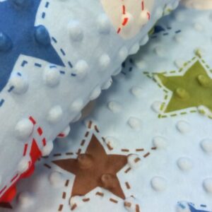 Mintás minky csillag