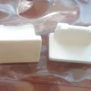 1 soros aluprofil végzáró, fehér 2db/cs