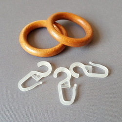 28mm FILIGRANO Karika+ráncszedő,cseresznye,10db/cs