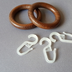 28mm FILIGRANO Karika+ráncszedő,dió,10db/cs