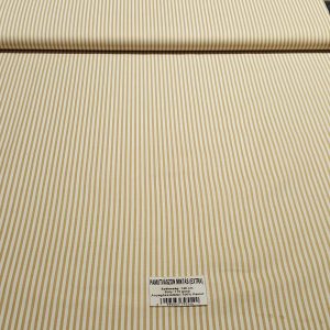 Sárga-fehér csíkos pamutvászon