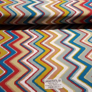 Színes cikk-cakk mintás lakástextil