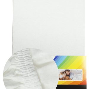 Fehér színű Pamut gumis lepedő