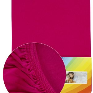 Pink színű Pamut gumis lepedő