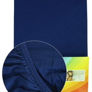 Királykék színű Pamut gumis lepedő