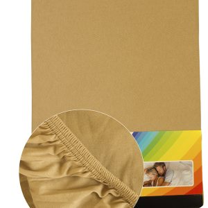 Krém színű Pamut gumis lepedő