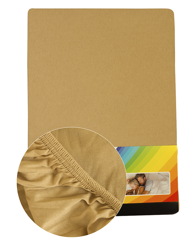 Krém színű Pamut gumis lepedő