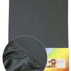 Sötétszürke Pamut gumis lepedő