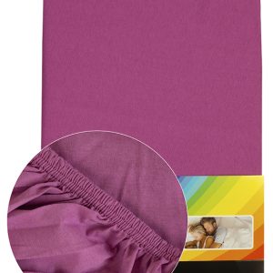 Lila színű Pamut gumis lepedő