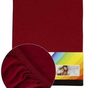 Bordó színű Pamut gumis lepedő