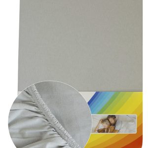 Pasztell szürke Pamut gumis lepedő