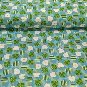 Gyümölcs mintás pamutvászon