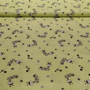 Kukac mintás pamutvászon