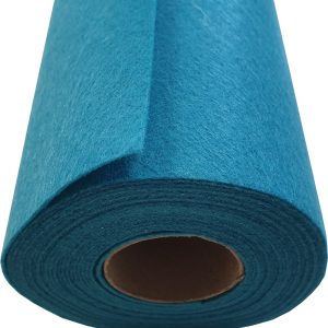 Türkizkék dekorfilc 48 cm széles