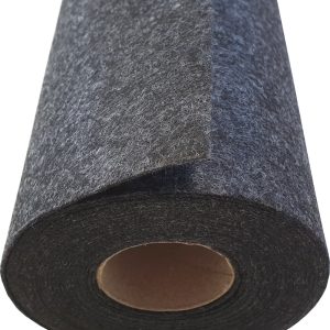 Sötétszürke dekorfilc 48 cm széles