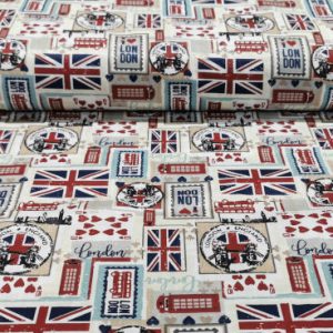 Angol zászló mintás pamutvászon