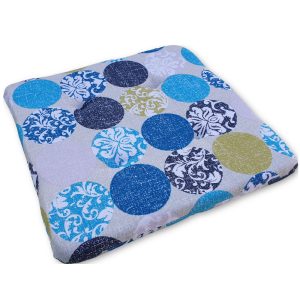 Ülőpárna - Kék körmintás 35x35x3 cm - Négyzet