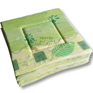 Ülőpárna Zöld virágos 100gr/m2 PC huzattal 33x33x1,5 cm - 6 db/csomag