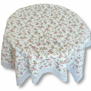 Apró rózsás csipkés terítő Szögletes - 122×152 cm