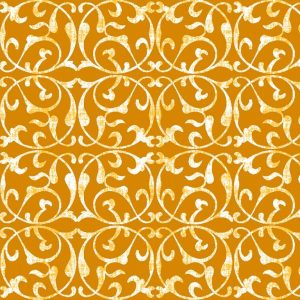 Sárga csipkemintás lakástextil Loneta - 280cm széles