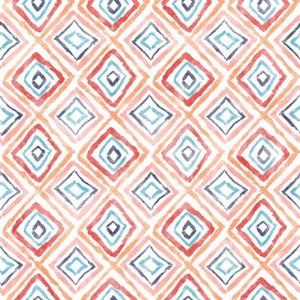 Narancs rombuszos lakástextil Loneta - 280cm széles