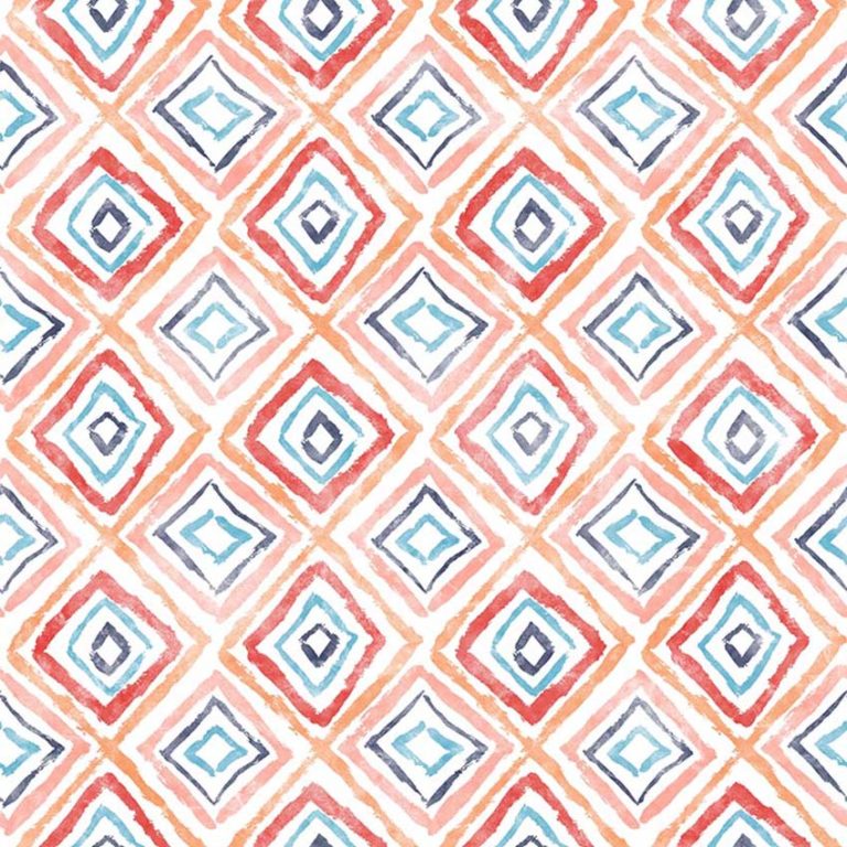 Narancs rombuszos lakástextil Loneta - 280cm széles