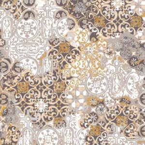 Barna mintás lakástextil Loneta - 280cm széles