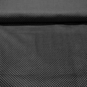 Fekete-fehér pöttyös pamutvászon