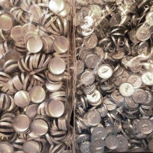 Behúzható gomb alap fém - ø32/20mm