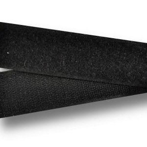 Fekete öntapadós tépőzár 20/30mm, párban