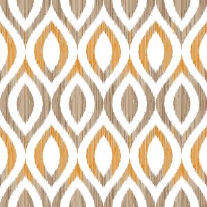 Bézs-barna tapétamintás lakástextil Loneta - 280cm széles