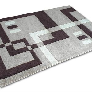 Kocka mintás barna-bézs szőnyeg