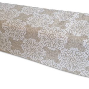 Fehér apró mandala mintás huzatfogó ablakpárna