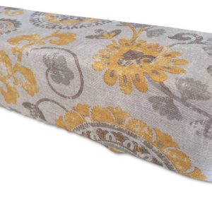 Szürke vintage mintás huzatfogó ablakpárna