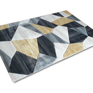 Háromszög mintás szürke szőnyeg