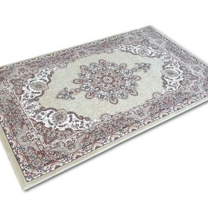 Klasszikus mintázatú bézs szőnyeg