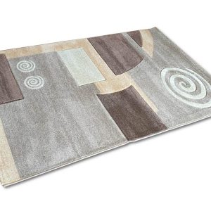 Csiga mintás bézs színű szőnyeg