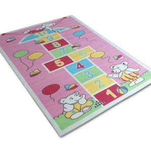 Ugróiskolás rózsaszín gyerekszőnyeg - több méretben