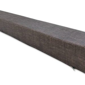 Sötétbarna színű huzatfogó ablakpárna