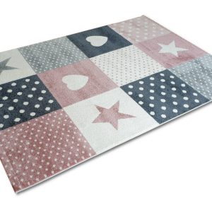 Kockás gyerekszőnyeg - 160x230 cm
