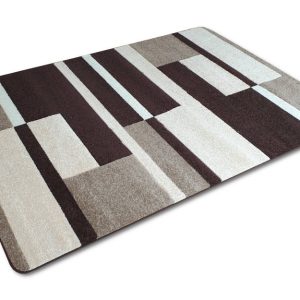 Kockás modern mintás Barna/Bézs színű szőnyeg