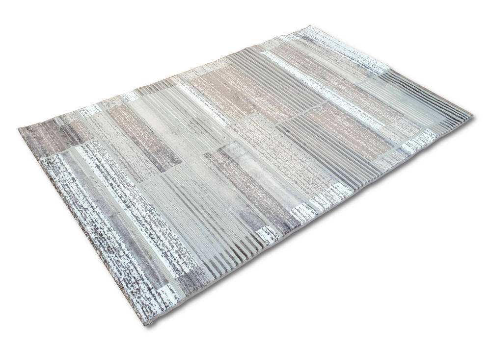 Kocka mintás bézs színű szőnyeg