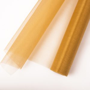 Arany színű dekor organza 47 cm széles, 10 méter