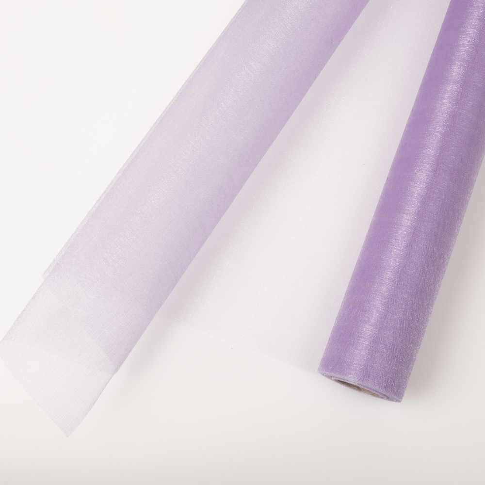 Levendula lila dekor organza 47 cm széles, 10 méter