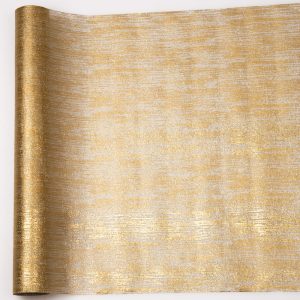 Arany színű dekor metál szövet