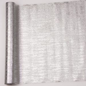 Ezüst színű dekor metál szövet